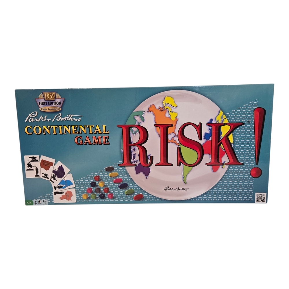 Risk Continental Game 1959 1st Ed Classic Reproduction Wood Pieces *COMPLETE*